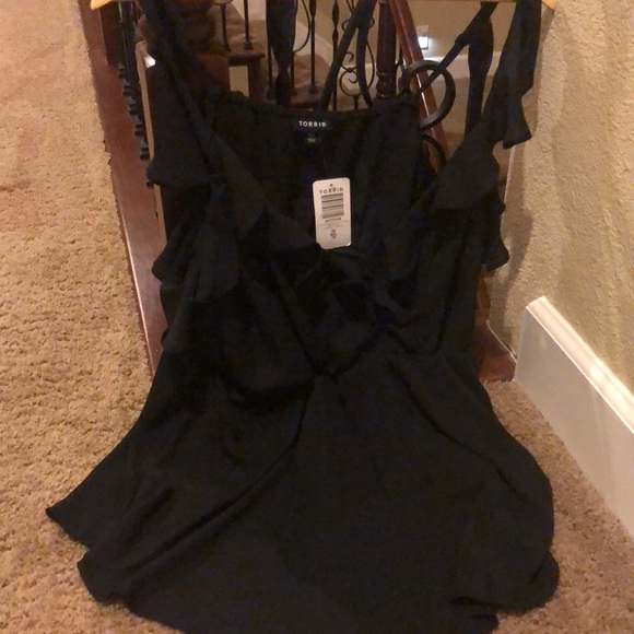 TORRID Georgette Ruffle Surplice Tank Top 👠 US M/L Torrid 00 - Picture 14 of 16